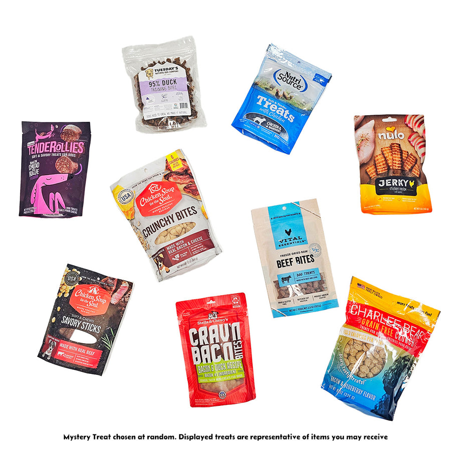 Variety of options for Mystery Treats & Paw-some Birthday Treats