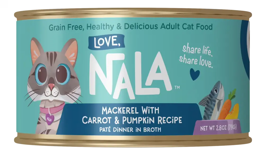 Love, Nala Mackerel with Carrot & Pumpkin Recipe Paté Dinner In Broth Canned Cat Food