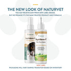 Previous product photo to updated product photo, NaturVet SeptidermV Skin Care Lotion.