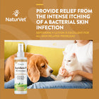 Provide relief from the intense itching of a bacterial skin infection. Septiderm-V lotion is excellent for all skin related problems. NaturVet Septiderm-V Skin Care Lotion.