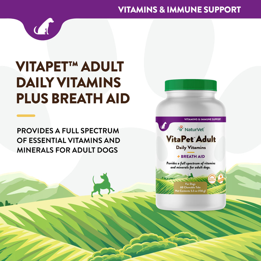 Vitapet Adult Daily Vitamins & Immune Support for Adult Dog