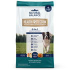 Natural Balance Health Protection Chicken, Brown Rice & Pumpkin Dry Dog Food front of bag.