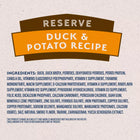 Ingredients of Natural Balance Limited Ingredient Grain Free Duck & Potato Recipe Dog Wet 13oz