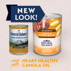 New Look of Natural Balance Limited Ingredient Grain Free Duck & Potato Recipe Dog Wet 13 oz now with Heart-Healthy Canola Oil