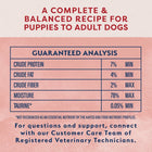 Guaranteed Analysis of Natural Balance Original Ultra Beef Canned Recipe Dog Wet 13oz 