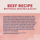 Ingredients of Natural Balance Original Ultra Beef Canned Recipe Dog Wet 13oz 