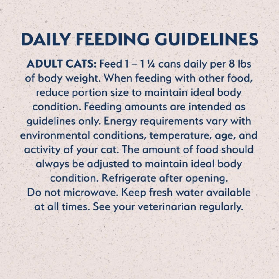 Daily Feeding Guidelines for Natural Balance Original Ultra Indoor Chicken Recipe Wet Cat Food 5.5oz