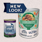 New look for Natural Balance Original Ultra Lamb Canned Recipe Dog Wet 13oz