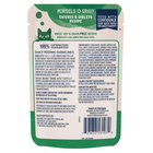 Back pouch of Natural Balance Original Ultra Platefulls Chicken & Giblets Recipe Morsels in Gravy Cat Wet 3oz