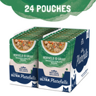 24 Pouch - Pack of Natural Balance Original Ultra Platefulls Chicken & Giblets Recipe Morsels in Gravy Cat Wet 3oz