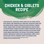 Ingredients list of Natural Balance Original Ultra Platefulls Chicken & Giblets Recipe Morsels in Gravy Cat Wet 3oz