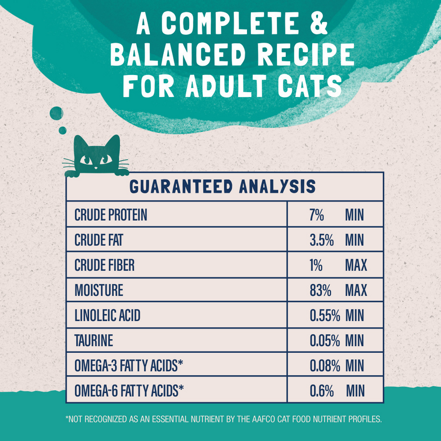 Guranteed Analysis of Natural Balance Original Ultra Platefulls Chicken & Salmon Recipe Morsels in Gravy Cat Wet 3oz 