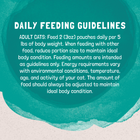 Daily Feeding Guidelines for Natural Balance Original Ultra Platefulls Chicken & Salmon Recipe Morsels in Gravy Cat Wet 3oz
