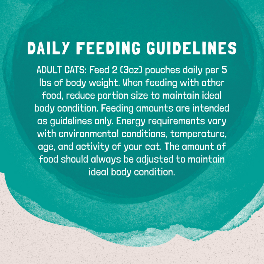 Daily Feeding Guidelines for Natural Balance Original Ultra Platefulls Chicken & Salmon Recipe Morsels in Gravy Cat Wet 3oz