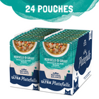 24 pouch pack of Natural Balance Original Ultra Platefulls Chicken & Salmon Recipe Morsels in Gravy Cat Wet 3oz
