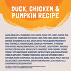 Ingredients for Natural Balance Original Ultra Platefulls Duck, Chicken, & Pumpkin Recipe Morsels in Gravy Cat Wet 13.2oz