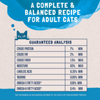 Guaranteed Analysis for Natural Balance Original Ultra Platefulls Mackerel & Sardine Recipe Morsels in Gravy Cat Wet 3oz