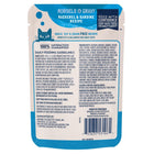 Back pouch of Natural Balance Original Ultra Platefulls Mackerel & Sardine Recipe Morsels in Gravy Cat Wet 3oz 