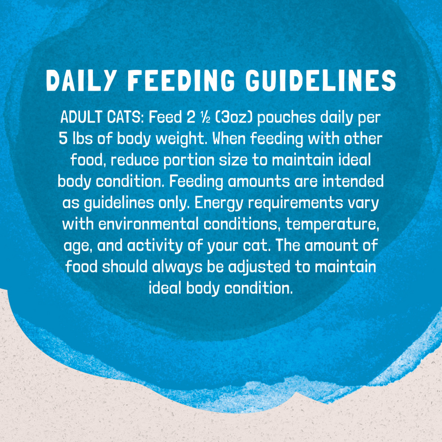 Daily Feeding Guidelines for Natural Balance Original Ultra Platefulls Mackerel & Sardine Recipe Morsels in Gravy Cat Wet 3oz
