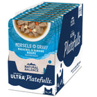 12 pouches-pack of Natural Balance Original Ultra Platefulls Mackerel & Sardine Recipe Morsels in Gravy Cat Wet 3oz