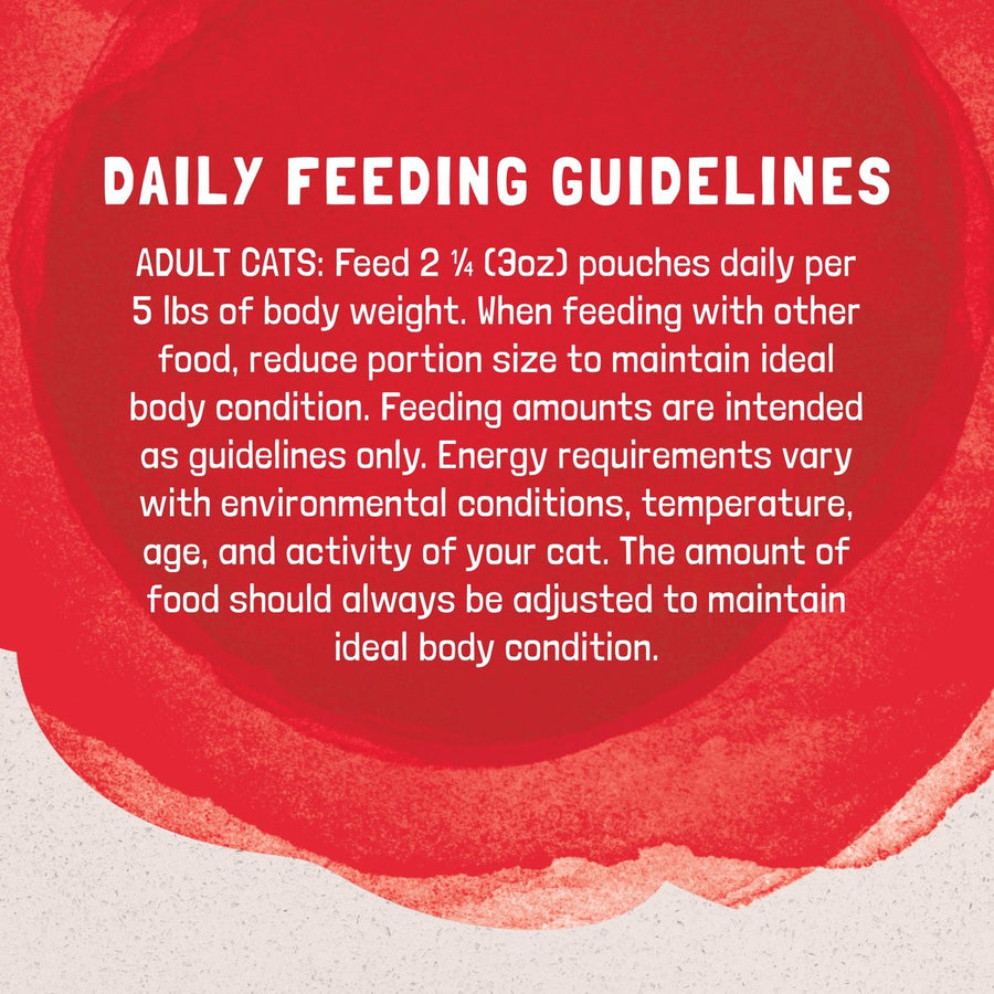 Daily Feeding Guidelines of Natural Balance Original Ultra Platefulls Salmon, Tuna, & Crab Recipe Morsels in Gravy Cat Wet 3oz