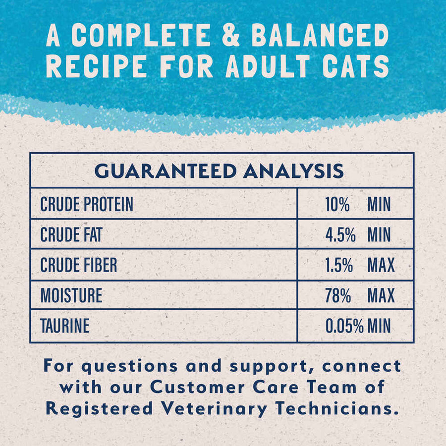 Guaranteed Analysis for Natural Balance Original Ultra Tuna & Shrimp Recipe Cat Wet 5.5oz