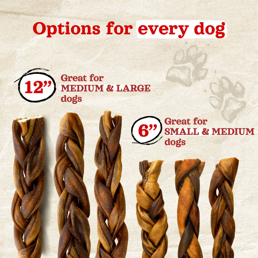 Natural Farm Braided Collagen Sticks Dog Chew