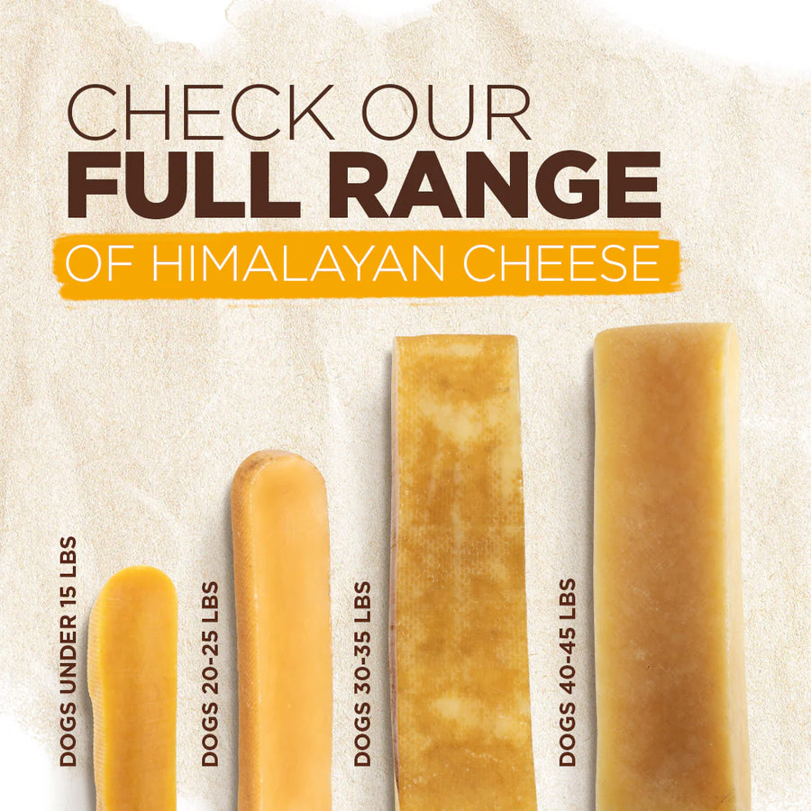 Full Range of Natural Farm Large Yak Cheese Dog Chews Recommended based on sizes