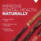 Natural Farm Power Bully Stick Dog Chew improves dental health, naturally. It keeps teeth clean, strengthen jaw muscles and supports strong teeth