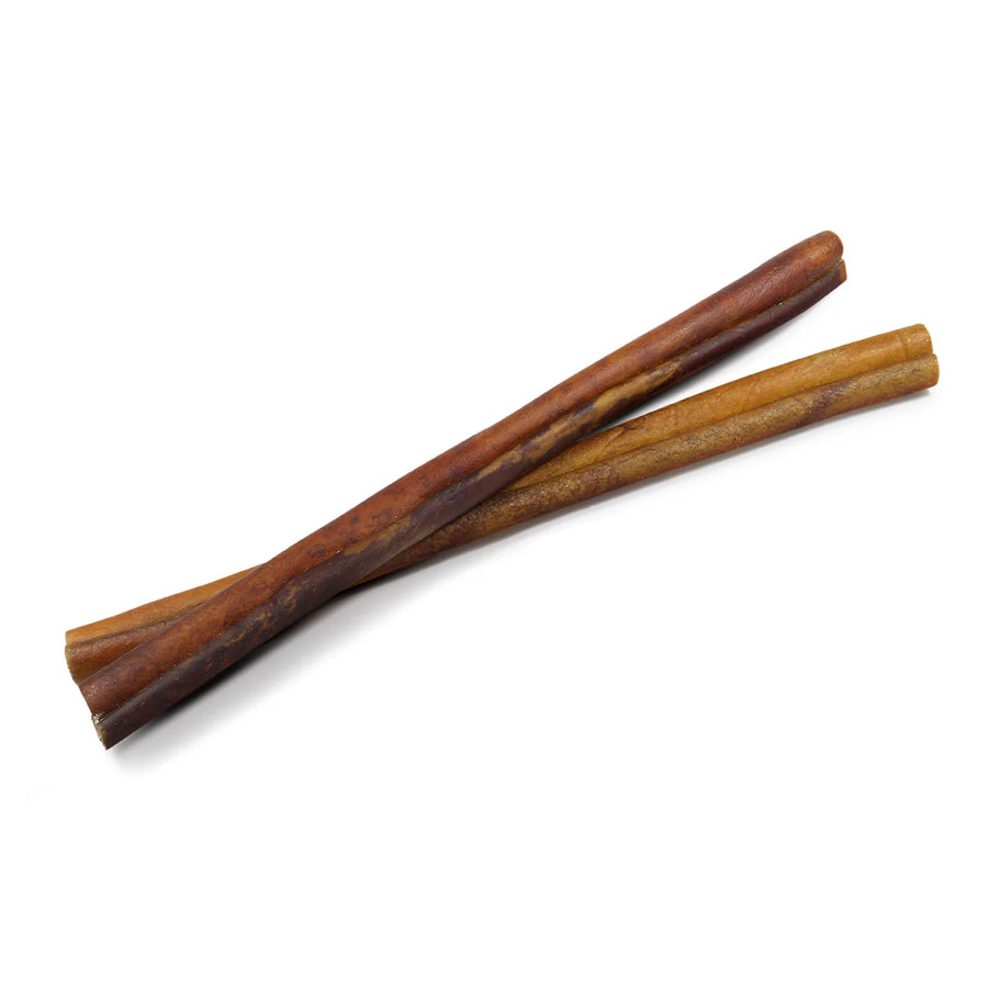 12 inches Natural Farm Power Bully Stick Peanut Butter Flavor Dog Chew