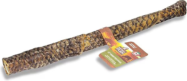12-inch stick of Natural Farm Power Fish Stick Dog Chew