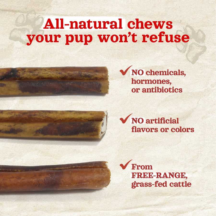 Natural Farm Stuffed Collagen Bully Stick Dog Chew