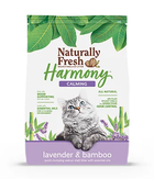 Naturally Fresh Harmony Calming Lavender,  Bamboo & Walnut Shell Clumping Cat Litter front of bag. 