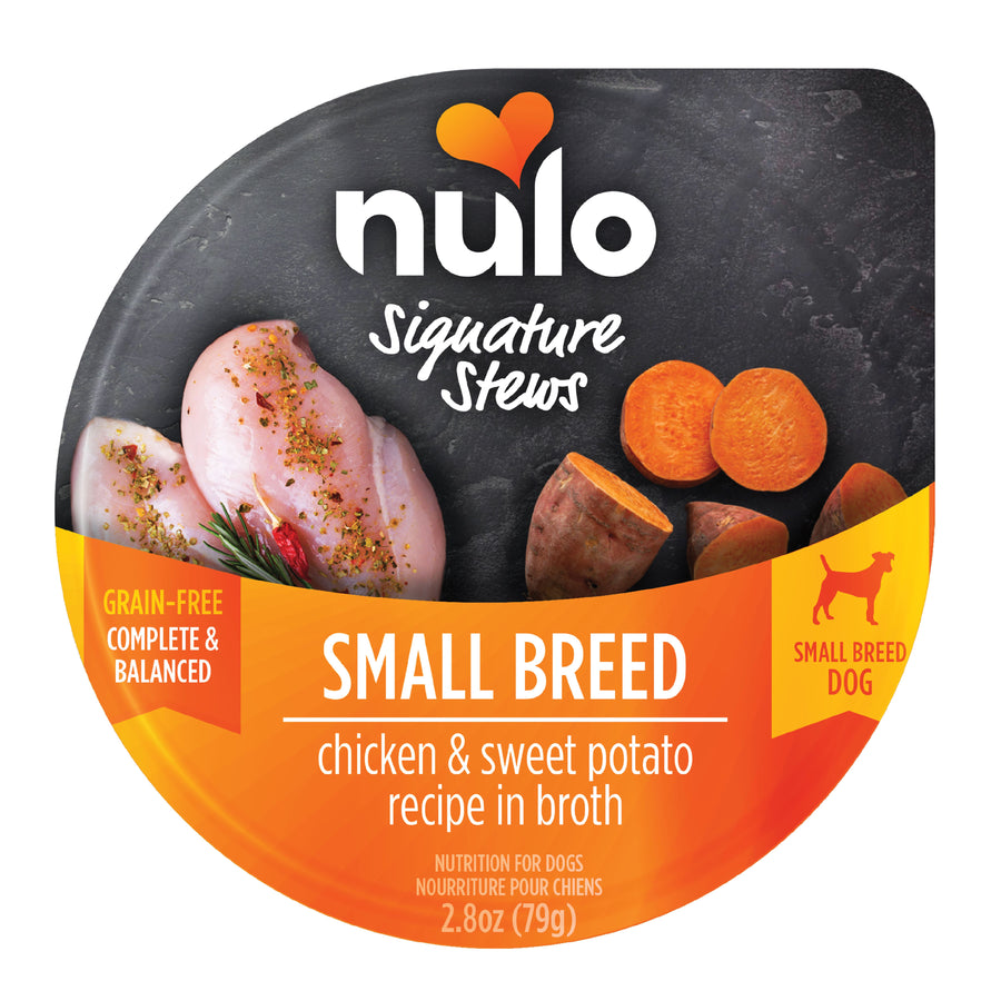 Nulo Signature Stews Small Breed Chicken & Sweet Potato in Broth Recipe Dog Food Tub