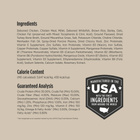 Ingredients and Analysis for Nulo Culinary Harvest Baked Chicken & Whitefish Recipe for Puppies.