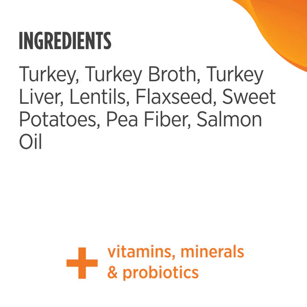 Ingredients for Nulo FreeStyle Grain-Free Turkey & Lentils Small Breed Canned Dog Food plus vitamins minerals & probiotics
