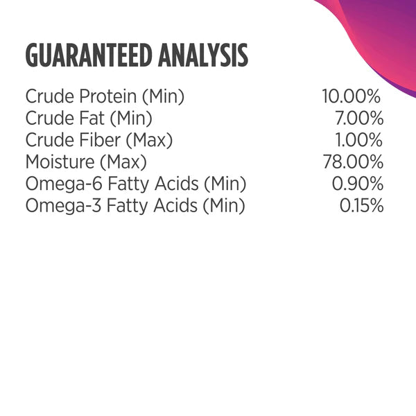 Guaranteed Analysis of Nulo FreeStyle Grain Free Beef, Peas, and Carrots Recipe Canned Dog Food 13oz