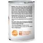 Back can of Nulo FreeStyle Grain Free Chicken, Carrots and Peas Recipe Canned Dog Food 13oz