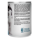 Back can of Nulo FreeStyle Grain Free Salmon and Chickpeas Recipe Canned Dog Food 13 oz
