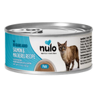 Front can of Nulo FreeStyle Grain Free Salmon and Mackerel Recipe Canned Kitten & Cat Food 5.5oz
