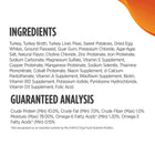 Ingredients List and Analysis for Nulo FreeStyle Grain Free Turkey and Sweet Potato Recipe Canned Dog Food 13 oz