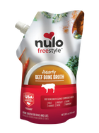 Nulo FreeStyle Hearty Beef Bone Broth Dog & Cat Topper 20oz, Front Packaging