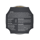 Back label of Nulo Signature Stews Puppy & Adult Chicken & Salmon in Broth Recipe Dog Food Tub