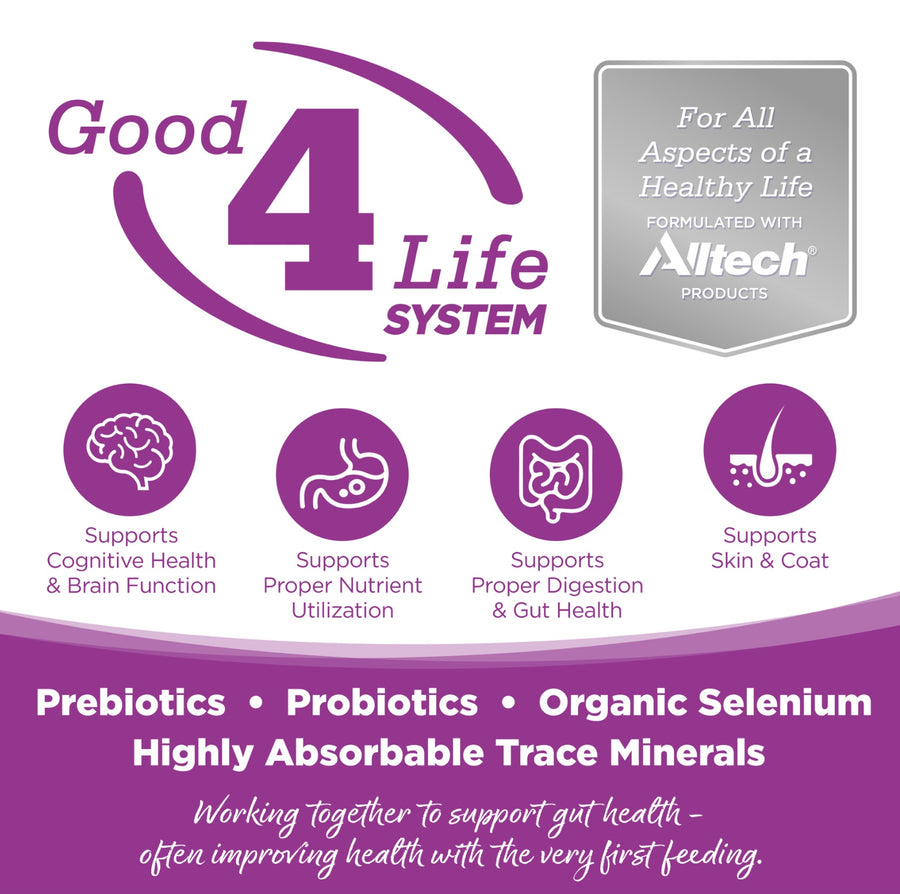 Working together to support gut health- often improving health with the very first feeding.