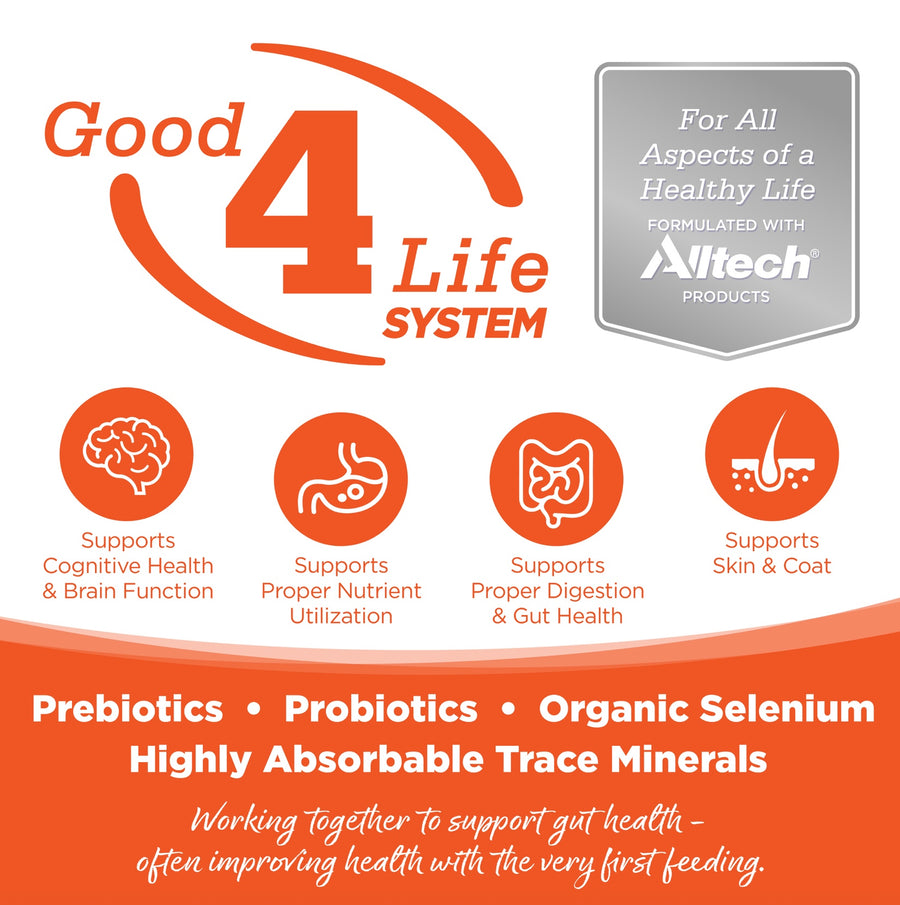 Working together to support gut health- often improving health with the very first feeding.