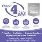 Working together to support gut health- often improving health with the very first feeding.
