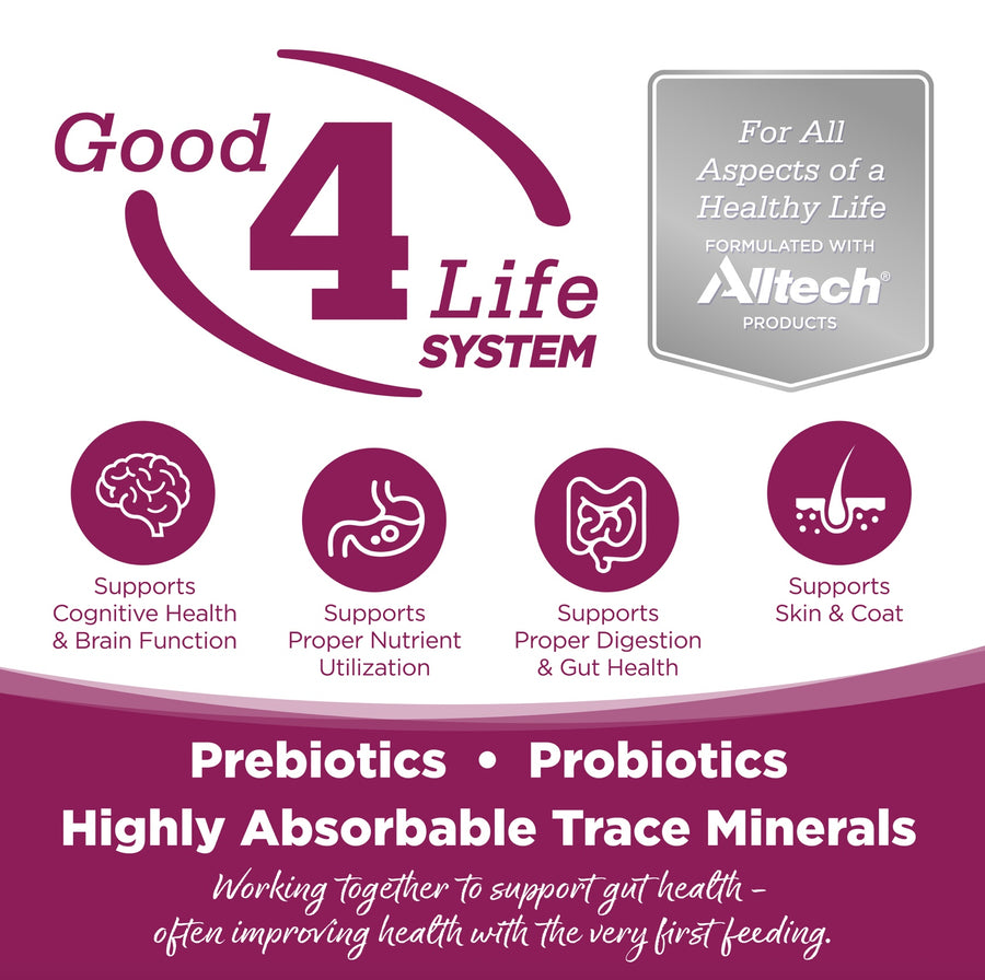 Working together to support gut health- often improving health with the very first feeding.