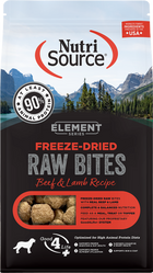 NutriSource Element Freeze-Dried Bites Beef & Lamb Recipe Dog Food Front bag