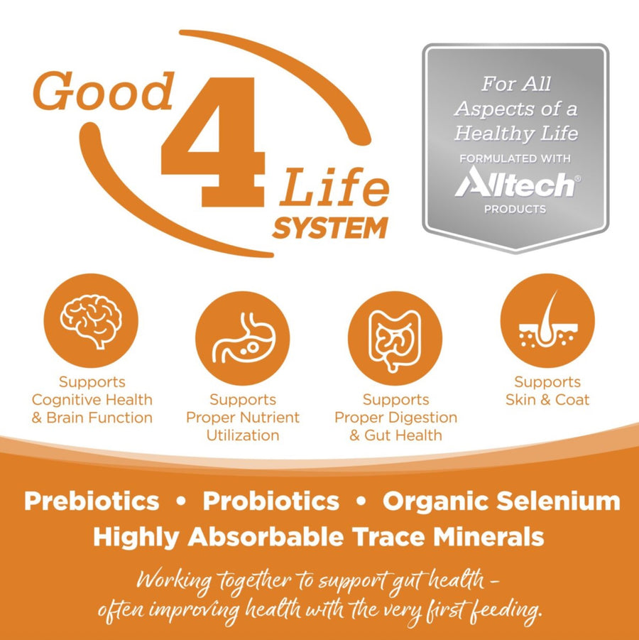 Working together to support gut health- often improving health with the very first feeding.