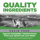 Superior Palatability. Nutrient Dense, Feed Less, Spend Less, Less Waste.
